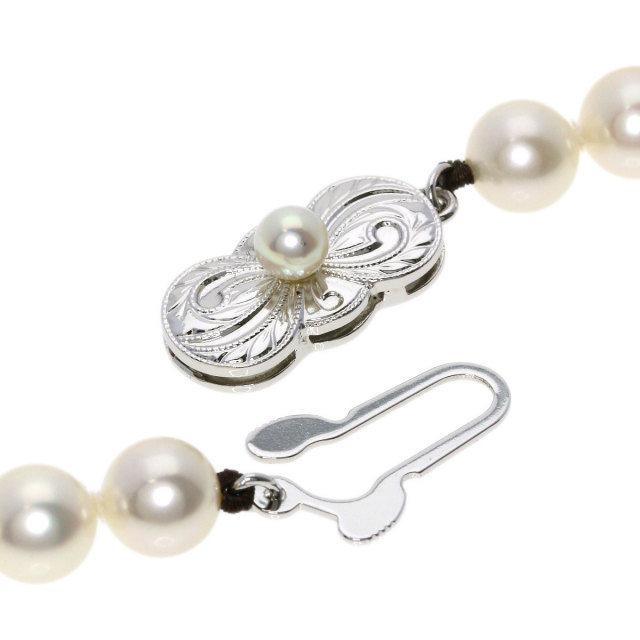MIKIMOTO ミキモト アコヤパール 真珠 ネックレス シルバー レディース