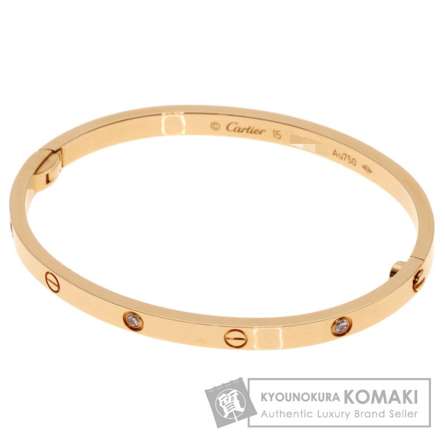 カルティエ ブレスレット ラブブレス SM 6P ダイヤモンド #15ドライバー無し