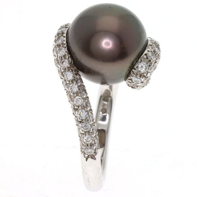 MIKIMOTO ミキモト 南洋パール 真珠 ダイヤモンド リング・指輪 K18
