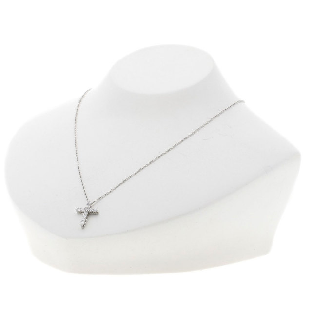 TIFFANY&Co. ティファニー スモール クロス ダイヤモンド ネックレス