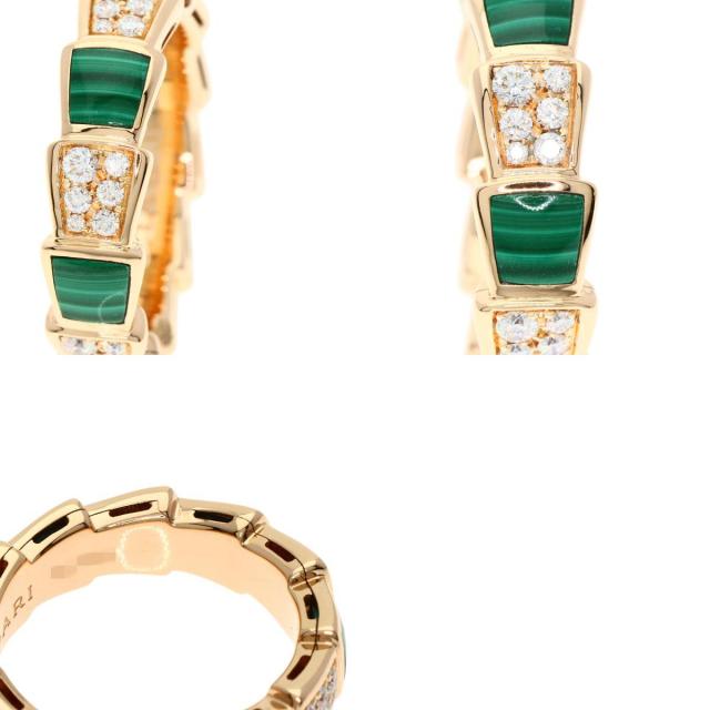 ブルガリ リング・指輪 セルペンティ ヴァイパー マラカイト ダイヤモンド #51