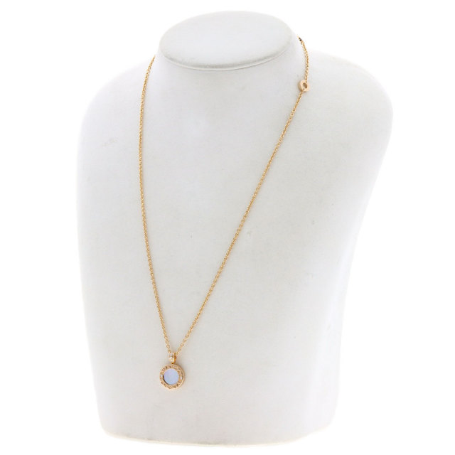 ブルガリ ネックレス ブルガリブルガリ オニキス シェル ダイヤモンド