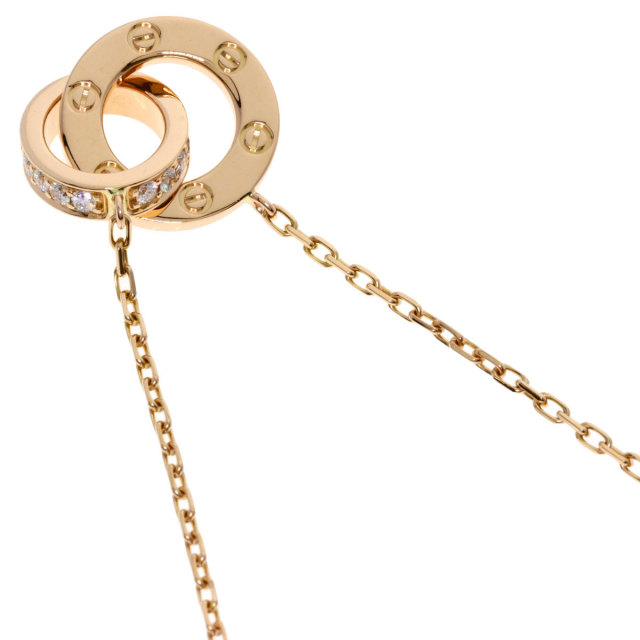 カルティエ ラブ サークル ダイヤモンド ネックレス K18ピンクゴールド カルティエ ラブ サークル ダイヤモンド ネックレス K18ピンクゴールド