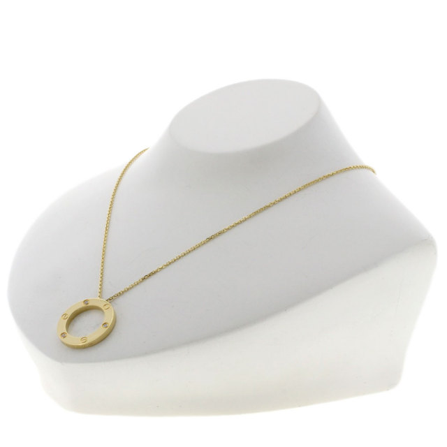 CARTIER カルティエ ラブサークル ダイヤモンド ネックレス K18