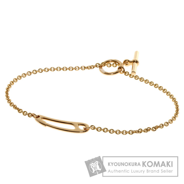 HERMES エルメス シェーヌダンクル ミニパンク ブレスレット K18ピンク