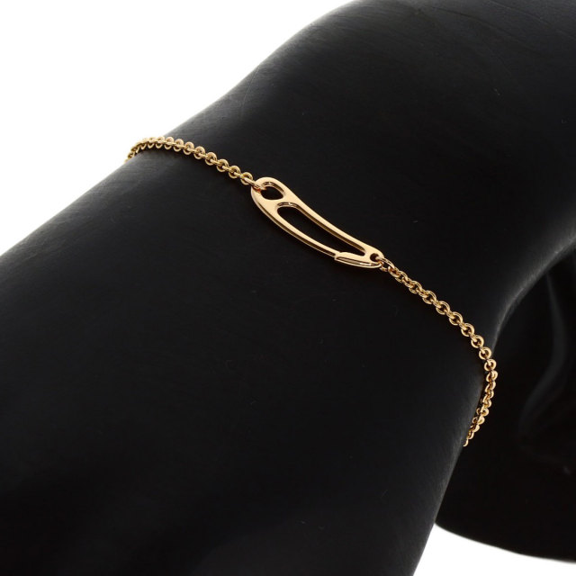 HERMES エルメス シェーヌダンクル ミニパンク ブレスレット K18ピンク