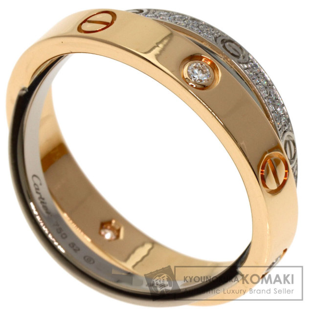 カルティエ リング・指輪 ビーラブ 4P パヴェ ダイヤモンド #52