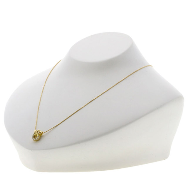 セリーヌ　K18一粒ダイヤネックレス CELINE セリーヌ ダイヤモンド ネックレス K18イエローゴールド
