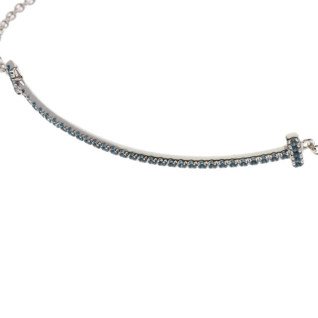 TIFFANY&Co. ティファニー Tスマイル ブルートパーズ ブレスレット K18