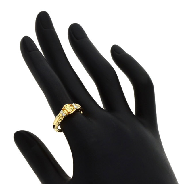 CELINE セリーヌ マカダム ダイヤモンド リング・指輪 K18イエロー