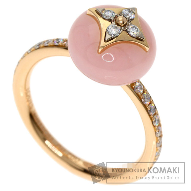 ルイヴィトン リング・指輪 バーグB ブロッサム ピンクオパール ダイヤモンド #54