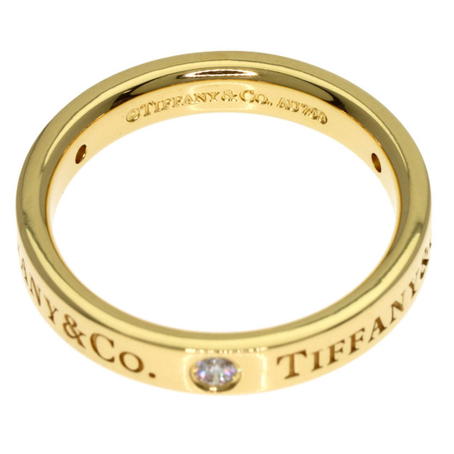 TIFFANY&Co. ティファニー フラット バンド 3P ダイヤモンド リング
