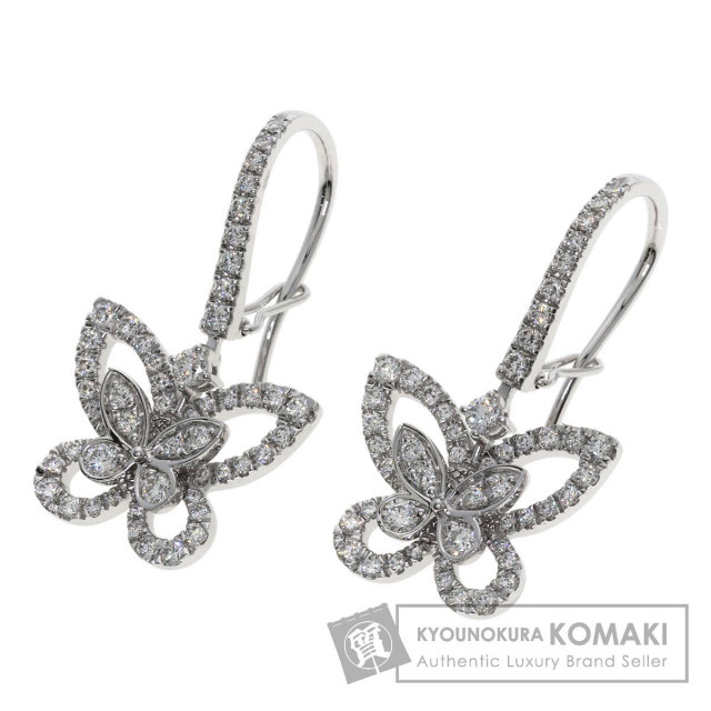 GRAFF グラフ バタフライ シルエット ダイヤモンド ドロップ ピアス