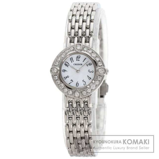 セイコー 腕時計 クレドール  ベゼルダイヤモンド