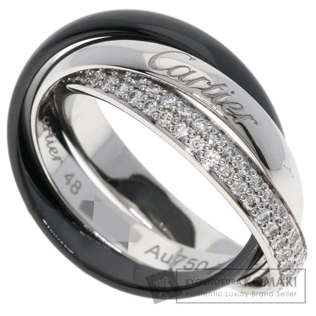 ち*う様 一生女性だから 上品 フェイス トリニティ ローマンダイアル 希少品 CARTIER カルティエ トリニティ セラミック ダイヤモンド クラシック