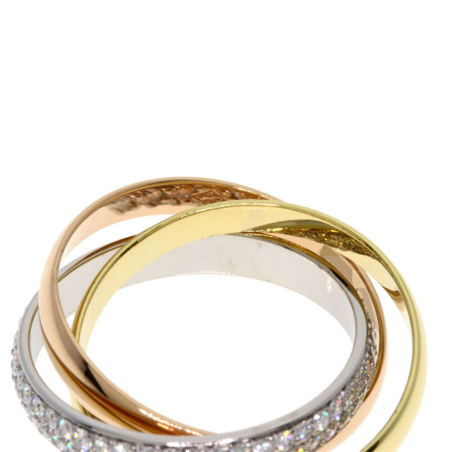 K18 Cartier カルティエ トリニティリング 48 Cartier カルティエ トリニティリング K18 3連リング サイズ48 Cartier