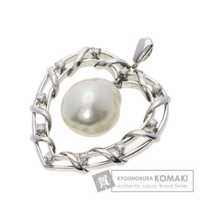 ミキモト ペンダントトップ ハート 真珠 パール