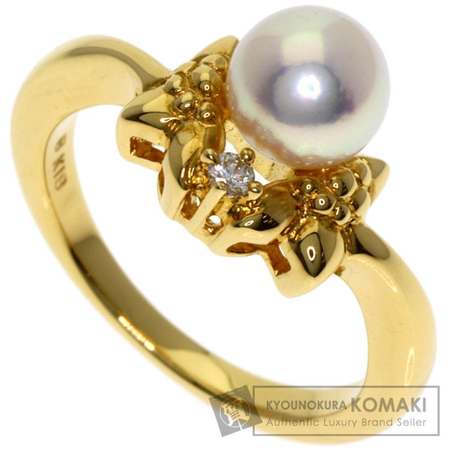 ミキモト リング・指輪 パール 真珠 ダイヤモンド