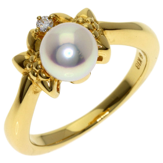 ミキモト リング・指輪 パール 真珠 ダイヤモンド