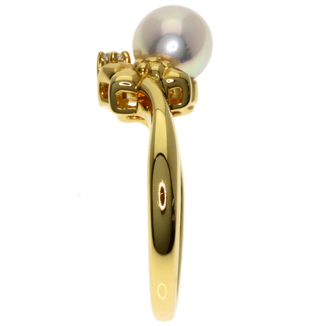 ミキモト リング・指輪 パール 真珠 ダイヤモンド