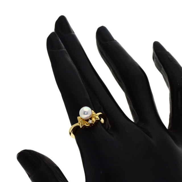 ミキモト リング・指輪 パール 真珠 ダイヤモンド
