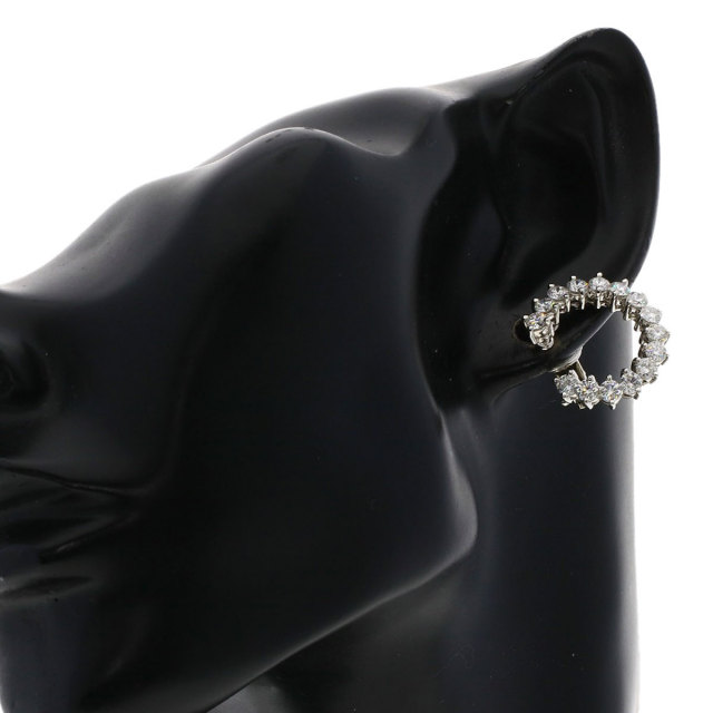 ハリーウィンストン イヤリング ラウンドフープ ダイヤモンド