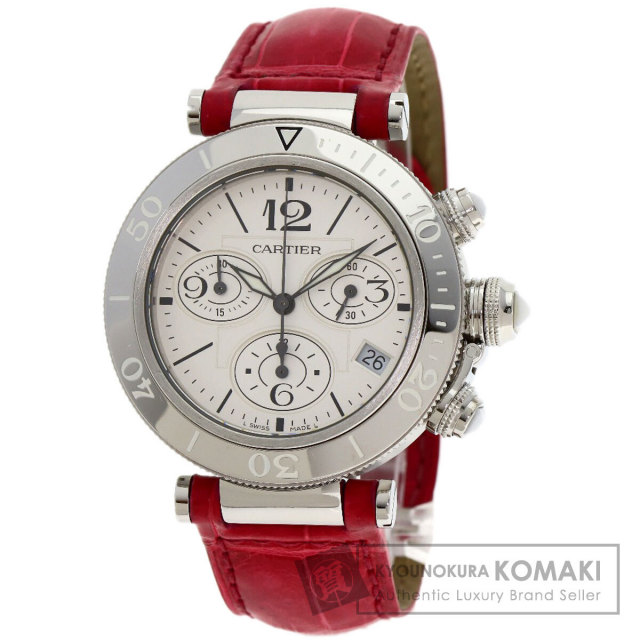 カルティエ 腕時計 パシャ シータイマー クロノグラフ