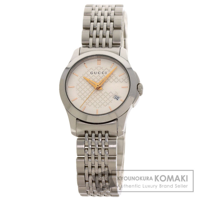 GUCCI グッチ YA126565 Gタイムレス 126.5 腕時計 ステンレススチール