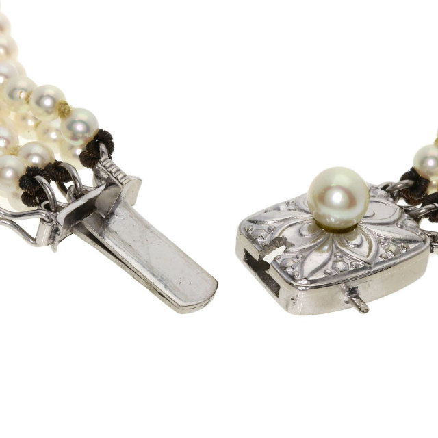 ミキモト ネックレス ベビーパール 5連 真珠