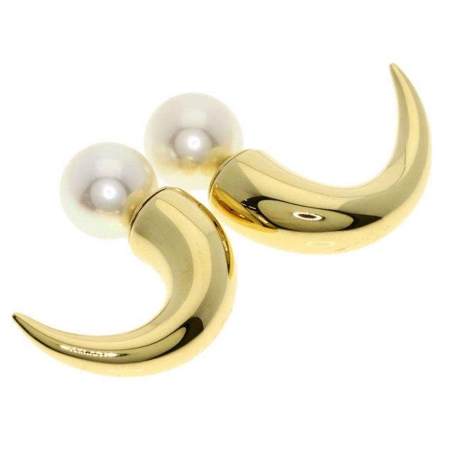 タサキ ピアス デインジャー ホーン パール 真珠