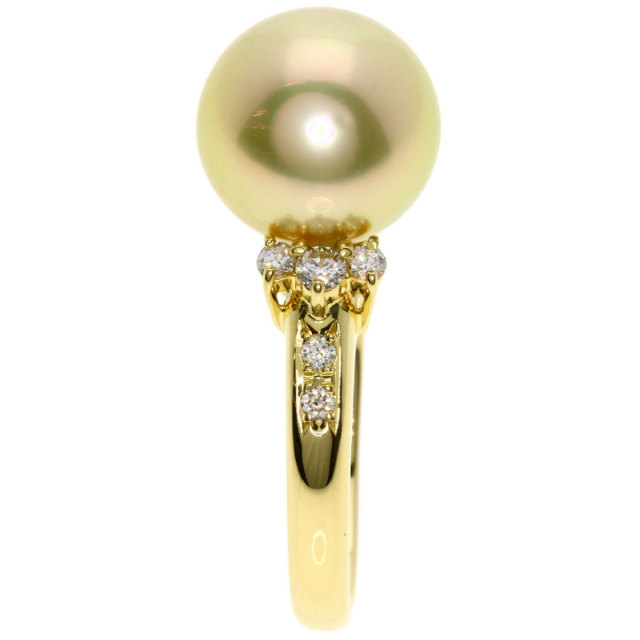 タサキ リング・指輪 ゴールデンパール 真珠 ダイヤモンド
