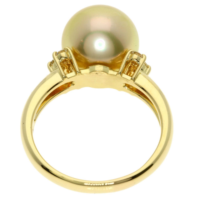 タサキ リング・指輪 ゴールデンパール 真珠 ダイヤモンド