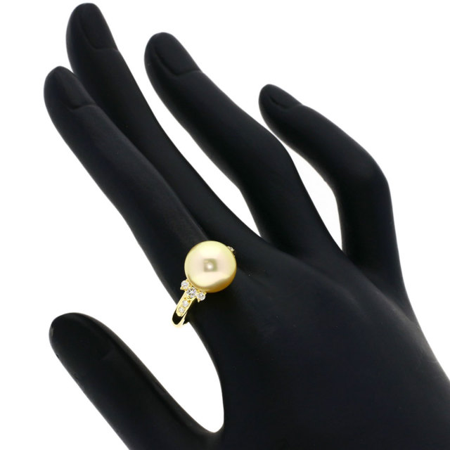 タサキ リング・指輪 ゴールデンパール 真珠 ダイヤモンド