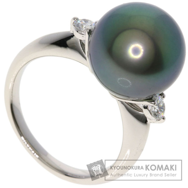 【美品】TASAKI　Pt900 パール ダイヤモンド リング プラチナ TASAKI タサキ ダイヤモンド パール 真珠 リング・指輪 プラチナPT900