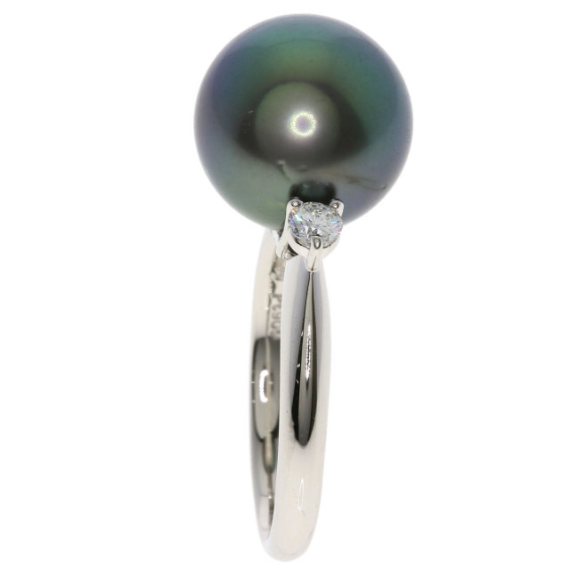 【美品】TASAKI　Pt900 パール ダイヤモンド リング プラチナ タサキ TASAKI リング 指輪 ダイヤモンド 0.36ct 約5号 Pt900 4.2g