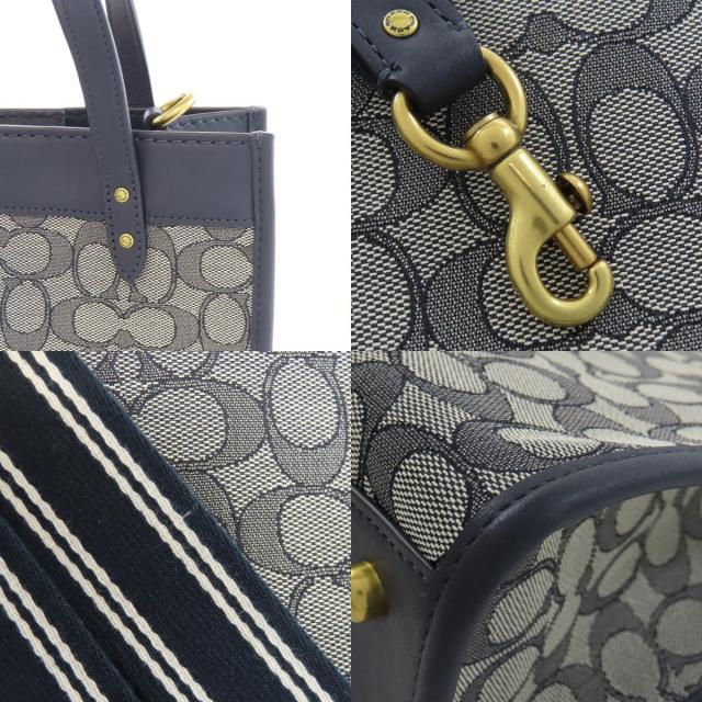 COACH コーチ C3865 トート シグネチャー 2WAY ハンドバッグ COACH コーチ C3865 フィールド トート 22 シグネチャー 2WAY