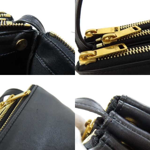 CELINE セリーヌ トリオ ショルダーバッグ レザー レディース 