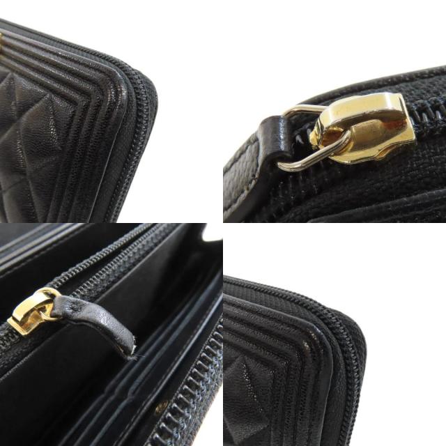 ゴールド金具☆ CHANEL ボーイシャネル 長財布 ロングウォレット