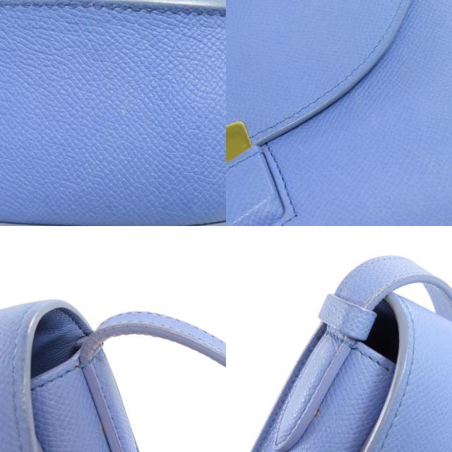 CELINE セリーヌ ロゴ ショルダーバッグ カーフ レディース