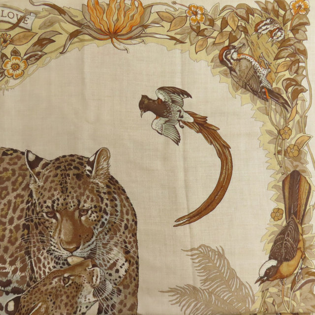 HERMES エルメス カレ140 JUNGLE LOVE ジャングルラブ