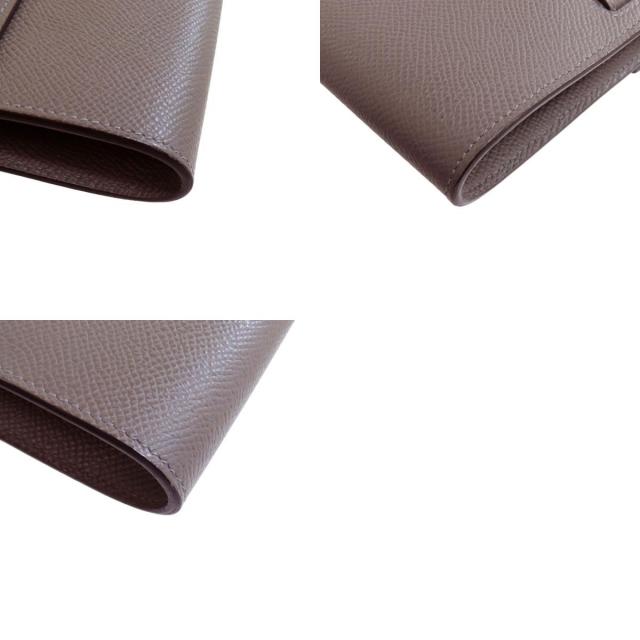 HERMES エルメス ケリートゥー・ゴー シルバー金具 長財布（小銭入れあり） エプソン レディース [中古] エルメス ケリートゥーゴー ノワール エプソン シルバー金具 K刻印