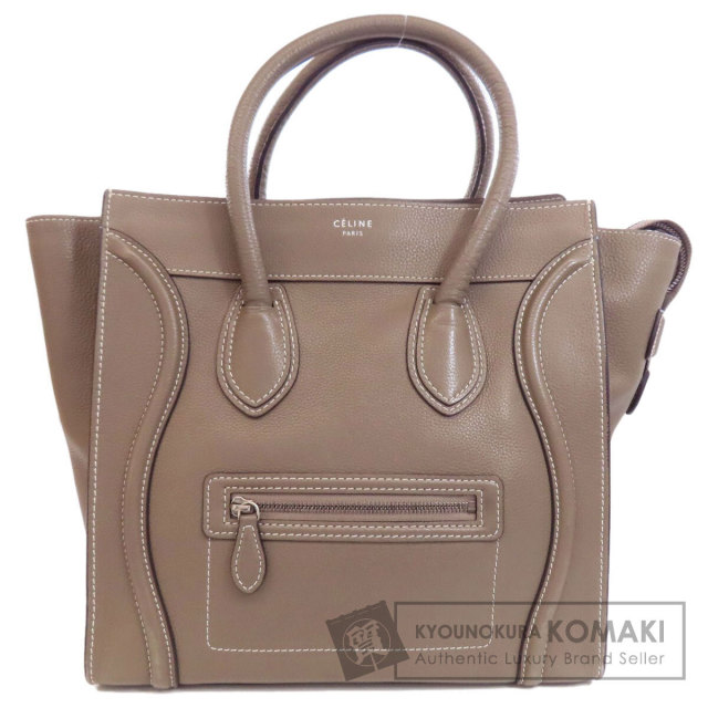 CELINE セリーヌ ラゲージ ミニ ハンドバッグ レザー レディース 
