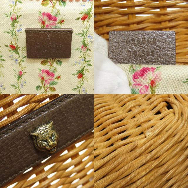 Gucci ラタン レザー かごバッグ バンブー Gucci ラタン レザー かごバッグ バンブー