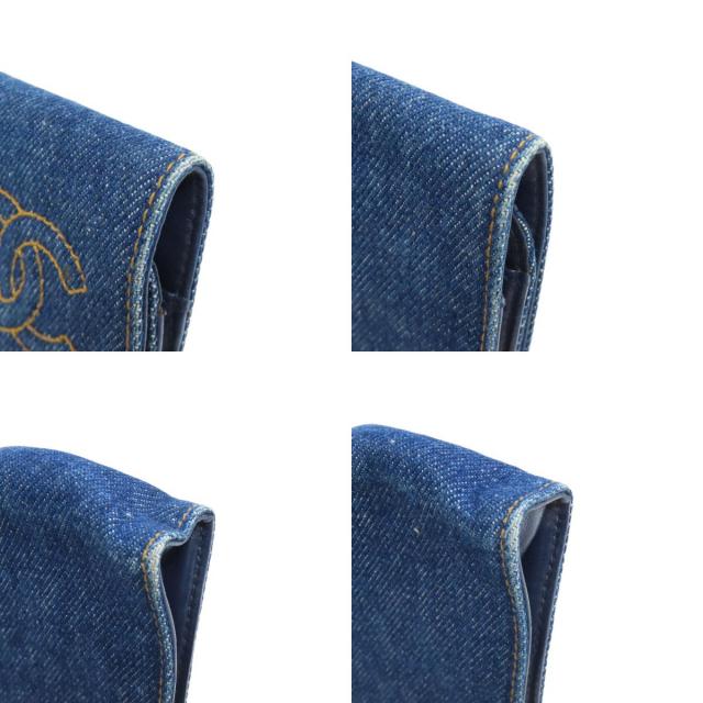 CHANEL シャネル ココマーク メガネケース デニム レディース 