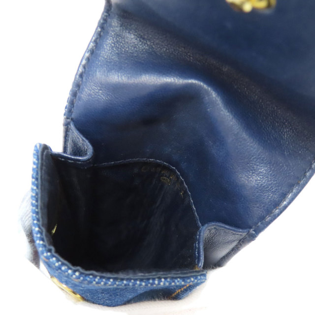 CHANEL シャネル ココマーク メガネケース デニム レディース 