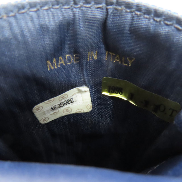 CHANEL シャネル ココマーク メガネケース デニム レディース 