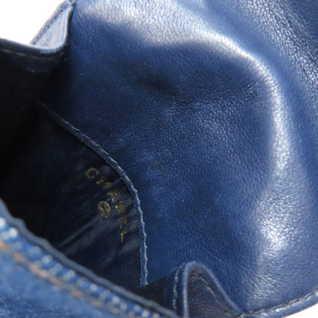 CHANEL シャネル ココマーク メガネケース デニム レディース 