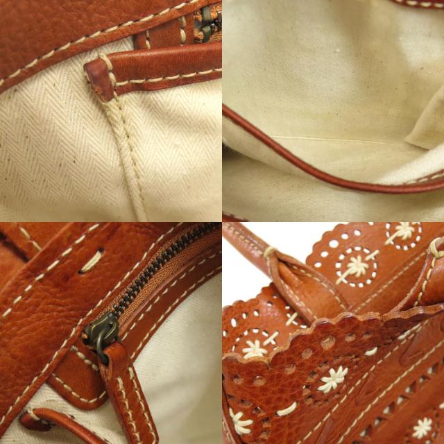 ゲンテン トートバッグ フラワーステッチ