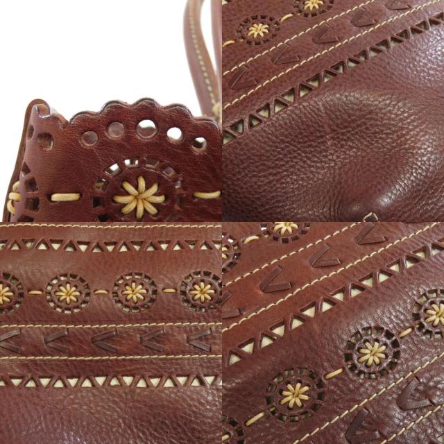 ゲンテン トートバッグ フラワーステッチ