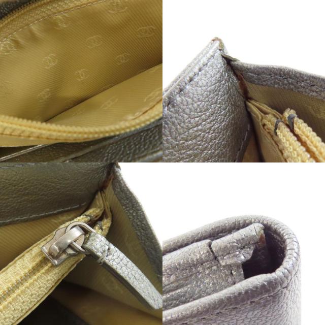 【売り尽くし】CHANEL シャネル マトラッセ 長財布 シルバー ココマーク CHANEL シャネル ココマーク シルバー金具 長財布（小銭入れあり